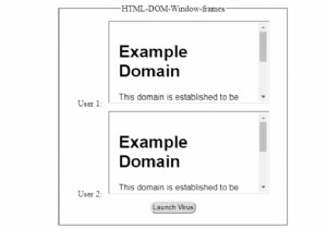 HTMLDOMウィンドウフレームプロパティ 