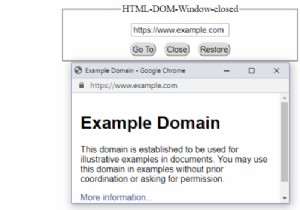 HTMLDOMウィンドウの閉じたプロパティ 