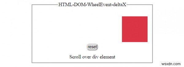 HTML DOMWheelEventdeltaXプロパティ 