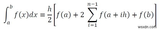 定積分の台形公式 