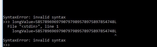 MySQLでデータベース行タプルの整数に「L」サフィックスが付いているのはなぜですか？ 