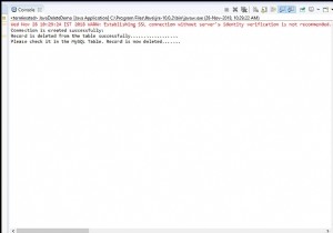 JavaでMySQLデータベースのデータを削除するにはどうすればよいですか？ 