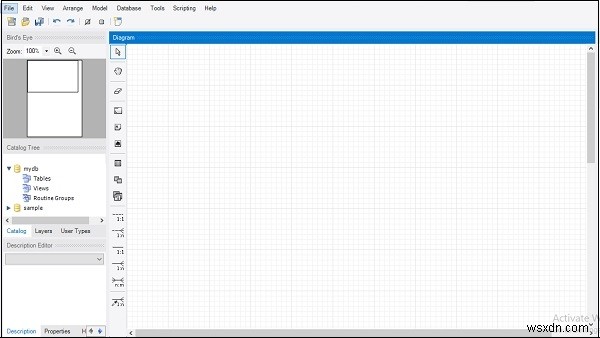 MySQL Workbenchを使用してサーバーからデータベースのERモデルを取得するにはどうすればよいですか？ 