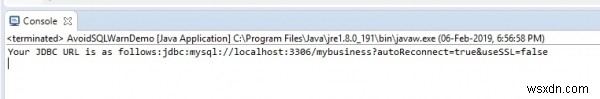 JavaでMySQLデータベースに接続するときに、「サーバーのID検証なしでSSL接続を確立することはお勧めしません」という警告を無効にする方法を教えてください。 