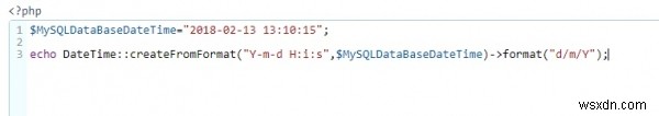MySQLの日時フィールドから日付のみを抽出してPHP変数に割り当てますか？ 
