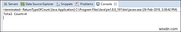 Java JDBCを使用したMySQLに対する「カウント」クエリの戻りタイプは何ですか？ 