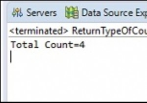 Java JDBCを使用したMySQLに対する「カウント」クエリの戻りタイプは何ですか？ 