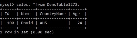 Javaを使用してMySQLテーブルにレコードを挿入します 