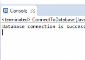 Javaを使用したMySQLデータベースへの接続 