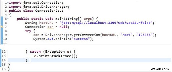 コネクタをクラスパスに設定するためのJavaMySQL接続の接続エラーを修正しますか？ 