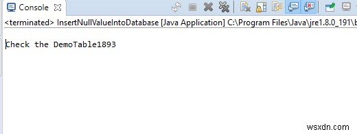 MySQLデータベースにnull値を挿入するJavaアプリケーション？ 