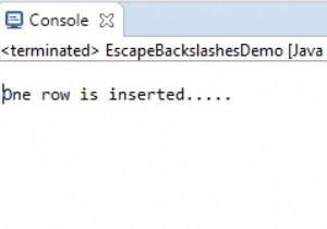 JDBCを使用してMySQLでバックスラッシュをエスケープする方法は？ 