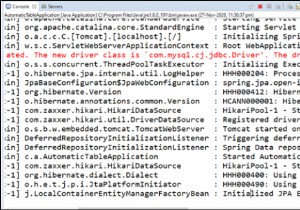 MySQLでテーブルを作成する-Hibernate 