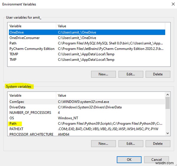 コマンドプロンプトでMySQLパスを取得する 