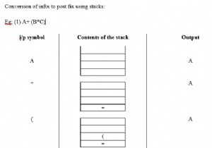 スタックの式の変換をC言語で説明する 
