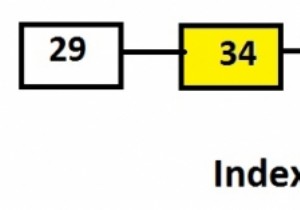 リンクリストのノードをC言語で指定されたインデックスに出力します 