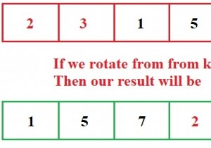 配列の左回転をCプログラムのO（n）時間とO（1）空間で出力します。 