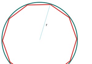 C円内に内接する十角形の領域のプログラム？ 