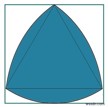 正方形内で最大のルーローの三角形？ 