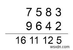 キャリーを伝播せずに2つの数字を加算しますか？ 