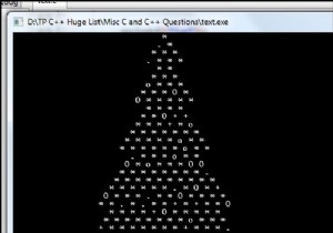 Cでのクリスマスツリーのプログラム 