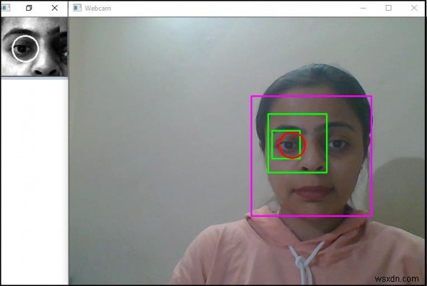 C ++を使用してOpenCVで眼球の動きを検出および追跡する方法は？ 