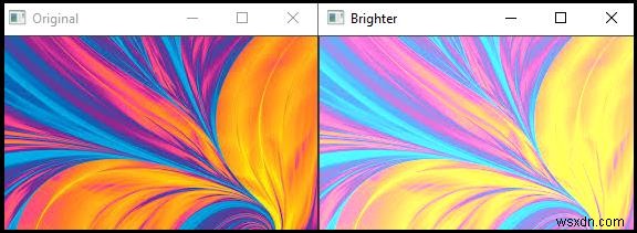 C ++を使用してOpenCVで画像の明るさを変更するにはどうすればよいですか？ 