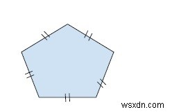 C++で五角形の領域を見つけるためのプログラム 