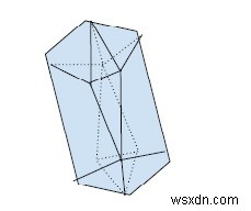 C++で二十面体の面積と体積を見つけるためのプログラム 