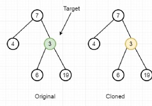 C++のそのツリーのクローンでバイナリツリーの対応するノードを見つける 
