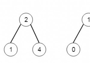 C++の2つの二分探索木のすべての要素 