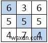 対角線を埋めて、c ++を使用して、すべての行、列、および対角線の合計を3×3行列に等しくします。 