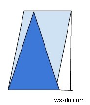 C++の平行四辺形内の三角形の面積 