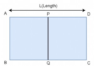 C++の中間点を使用して長方形の角を見つける 