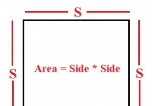 C++でのAreaOfSquareのプログラム 