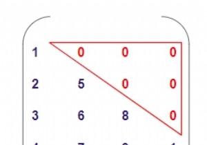 行列がC++で下三角行列であるかどうかをチェックするプログラム 