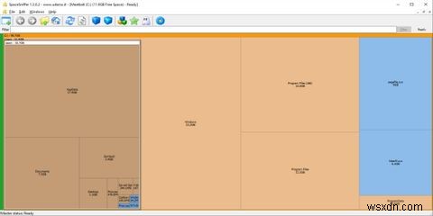 SpaceSnifferでファイルを視覚化することにより、ドライブスペースをすばやく解放します 