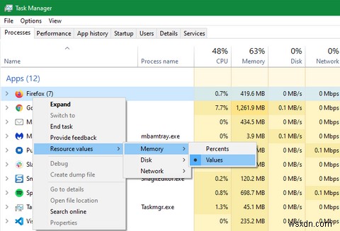 おそらく知らなかった10のWindowsタスクマネージャーのトリック 