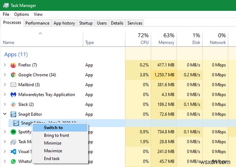 おそらく知らなかった10のWindowsタスクマネージャーのトリック 