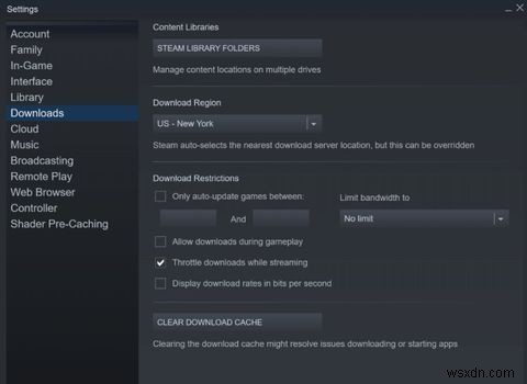 Windows10でSteamsのダウンロード速度を最適化する方法 