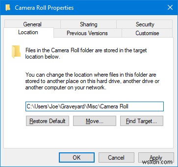 Windows10でカメラロールと保存された画像フォルダを削除する方法 