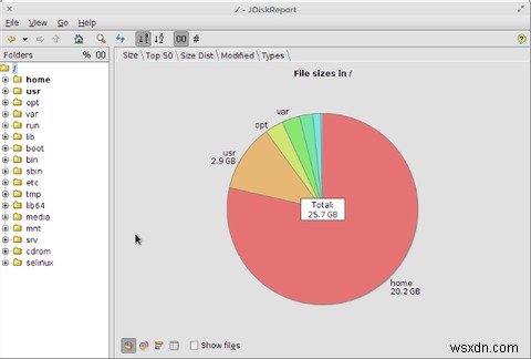 Linuxでディスク使用量を表示するための7つの優れたアプリ 