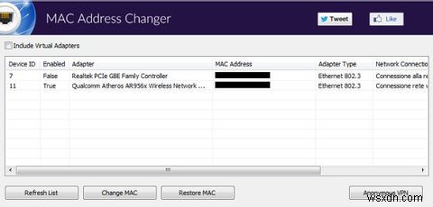 WindowsでMACアドレスを変更する方法 