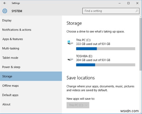 Windows10を実行するためにストレージスペースを解放する方法 