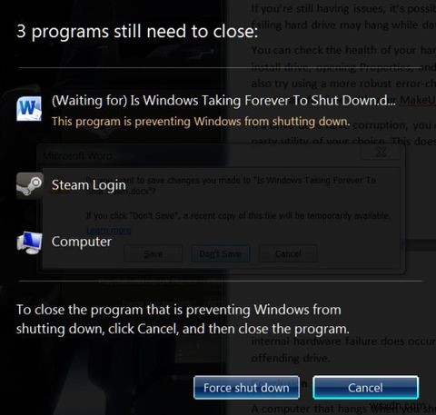 Windowsはシャットダウンするのに永遠にかかっていますか？これを試して！ 