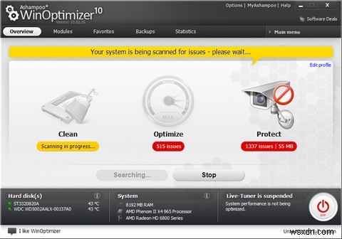 AshampooWinOptimizer10でコンピューターのメンテナンスを自動化[プレゼント] 