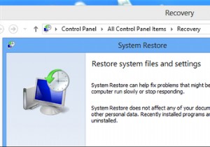 Windows 8のインストールを復元、更新、またはリセットする方法 