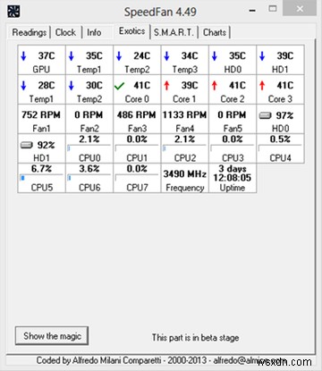 SpeedFanがすべてを語る：システム温度のあらゆる側面を監視するための無料のWindowsアプリ 