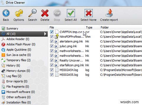 WinOptimizerを使用して、パフォーマンスを向上させるためにコンピューターをクリーンアップおよび最適化する 