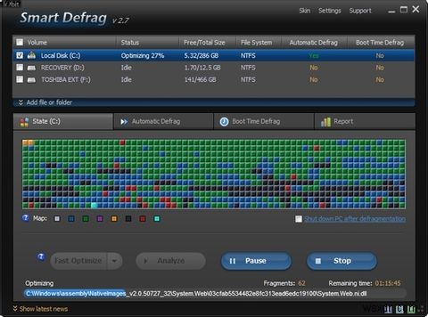 IObit Smart Defrag：優れたハードドライブのデフラグおよび最適化ツール[Windows] 